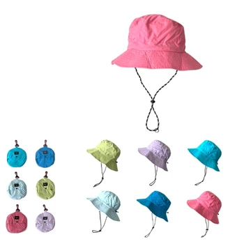 Легкая складная рыбацкая кепка для взрослых и подростков, Мужская и женская однотонная быстросохнущая панама, повседневная уличная пляжная солнцезащитная кепка