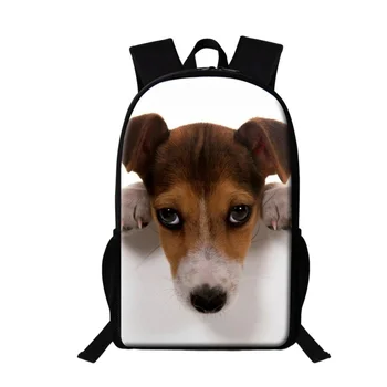 Сумки для собак породы Джек-рассел-терьер для учащихся начальной школы, милые животные, рюкзак для подростков, Детская школьная сумка, женские рюкзаки