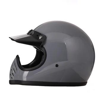 Бесплатные подарки, шлем Scorpion из стекловолокна в винтажном стиле, персонализированный мотоциклетный шлем для бездорожья, шлем для мотокросса с полным лицом