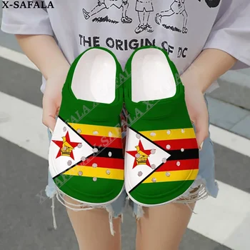 Love Zimbabwe Флаг Страны 3D Принт Мужские Женские Классические Сабо, Тапочки, Сандалии EVA Ligtweight, Летние Пляжные Уличные-1