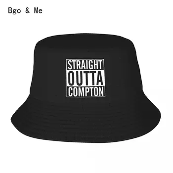 Широкополая шляпа с принтом Straight Outta Compton, двухсторонние реверсивные шляпы-бобы, Хлопковая Складная унисекс-Рыбацкая кепка, Солнцезащитный крем для путешествий
