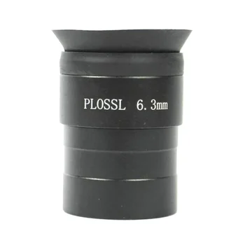 1,25 дюйма PLOSSL 6,3 мм Черное оптическое стекло Металлический Окуляр Астрономического телескопа Аксессуар для окулярных линз