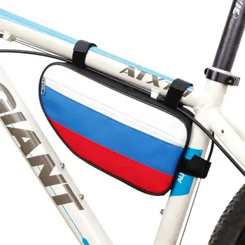 Новая сумка-перекладина для горного велосипеда, большая вместительность, Цветная полосатая полиэфирная ткань, устойчивая к морщинам, Аксессуары