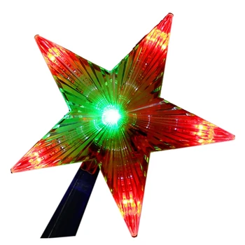 69HC, Рождественские звездные огни на верхушке дерева, Разноцветный декор для свадебной вечеринки с Рождеством, разноцветные сказочные огни, 8,7 дюйма