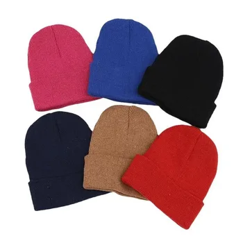 Европейские и американские зимние вязаные мужские и женские шапки из акриловой шерсти, шерстяные пуловеры, теплые шапки для взрослых