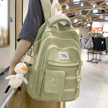 Нейлоновый школьный рюкзак для мужчин и женщин, школьный рюкзак для путешествий, водонепроницаемый, идеально подходит для студентов, девочек и мальчиков