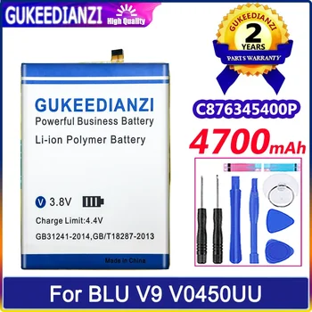 Аккумулятор GUKEEDIANZI C876345400P 4700 мАч для BLU V9 V0450UU Batteria
