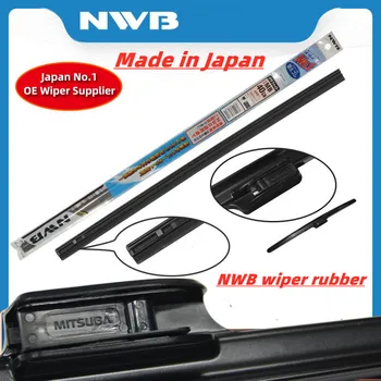 Резина стеклоочистителя NWB применима к передней щетке стеклоочистителя Nissan Infiniti Honda Acura Mitsubishi Mazda MITSUBA шириной 10 мм