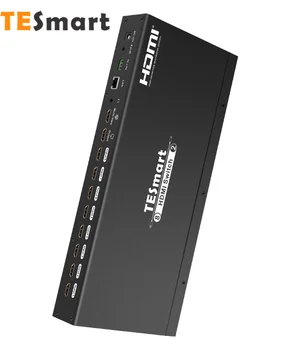 Матричный коммутатор TESmart 8x2 HDMI 8 в 2 Выхода Оптический и L/ R Аудиовыход С поддержкой Ultra HD 4K3D Multi-view Quad View Video Switcher