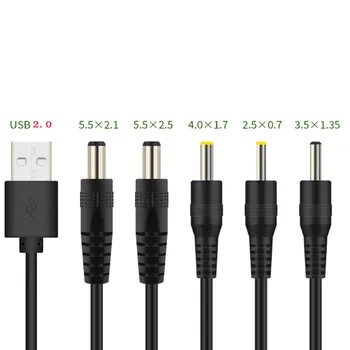Разъем USB-DC 2.5*0.7 3.5*1.35 4.0*1.7 5.5*2.1 5.5*2.5 мм Блок питания Зарядное устройство Адаптер для кабеля питания вентилятора кабельный разъем