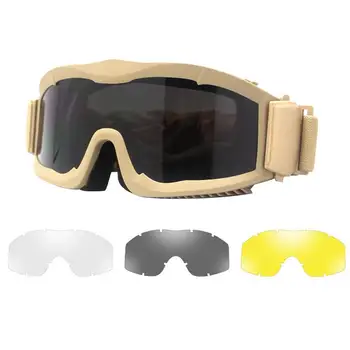 Очки для страйкбола, Ветрозащитные Пылезащитные очки с защитой от запотевания, рабочие очки, защитные очки для снегоходов и мотоциклов для страйкбола