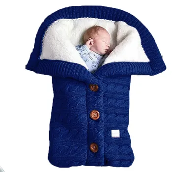 Детские Зимние Теплые Спальные мешки, Пеленальное одеяло для новорожденных, Матрас для коляски, одеяло для малышей