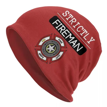 Теплая вязаная шапка для пожарных, модная шапка-капот, осенне-зимние уличные шапочки-бини для взрослых унисекс