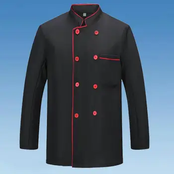Фантастическая рубашка шеф-повара, Быстросохнущая куртка шеф-повара ресторана с воротником-стойкой, удобная униформа для повседневной жизни
