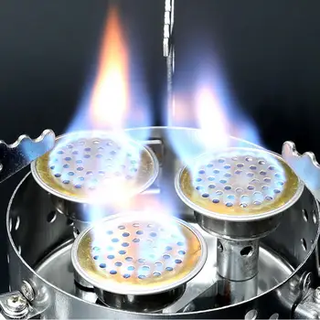 Складная походная газовая плита с 3 духовками с пьезоподжигом для Go