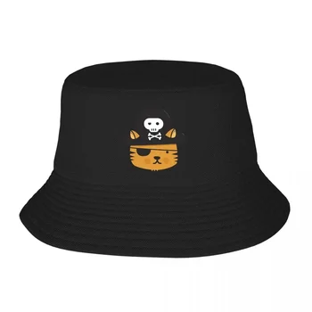 Пиратский кот - серия Jumpy Icon, панама, детские шляпы-бобы, уличные рыбацкие шляпы, Летние пляжные кепки унисекс