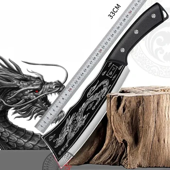 Высококачественный кованый кухонный нож для разделки мяса из нержавеющей стали, профессиональный нож для разделки мяса ручной работы, переносной нож для улицы