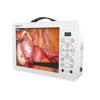 Портативный Блок Эндоскопии Full HD 4 в 1 Хирургический 17-Дюймовый Медицинский Эндоскоп с Системой Камер со Светодиодным Источником Света лапароскопический