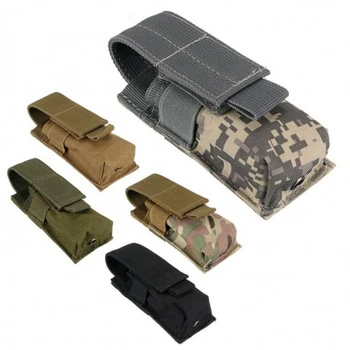 Тактический подсумок, военная сумка для одиночного пистолета, сумка для фонарика Molle, чехол для держателя фонарика, Кобура для охотничьего ножа на открытом воздухе