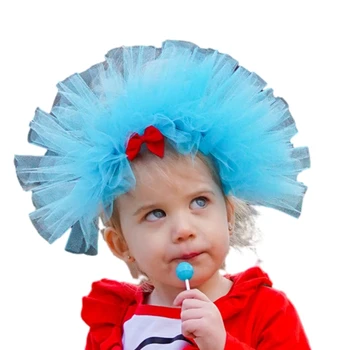 День Святого Валентина, плиссированная кружевная повязка на голову Mardi Gras, детский парк развлечений, лента для волос 28TF
