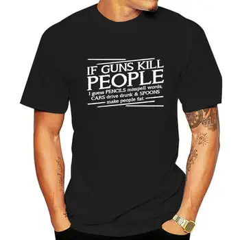 Мужская футболка If Guns Kill People 2Nd Amendment Pro Gun Rights Usa Lives Matter Повседневная подарочная футболка Сша Размер S 3Xl