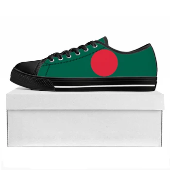 Флаг Бангладеш, низкие Высококачественные кроссовки, мужские Женские подростковые парусиновые кроссовки, Повседневная обувь для пары, обувь на заказ