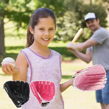 Спортивные бейсбольные перчатки для школьного матча, взрослые Молодежные тренировки Для подростков, перчатки для софтбола для девочек, бейсбольные рукавицы для детей 5-8 лет