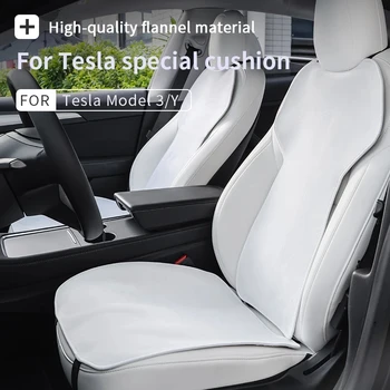 Для Tesla Модель 3 2019-21 2022 23 Модель y Чехол для сиденья льняная Подушка Дышащий Непромокаемый Чехол Для Сиденья Four Seasons Автомобильные Аксессуары