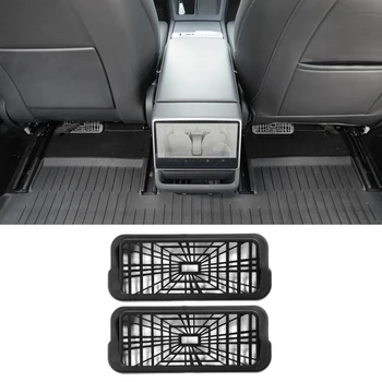 Крышка вентиляционного отверстия заднего сиденья Защита Вентиляционной решетки для Tesla Модель 3 Highland 2024 Аксессуары для крышки воздуховыпуска под сиденьем