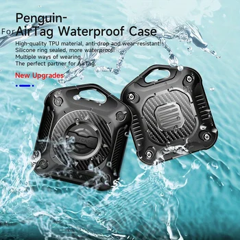 Трехпроницаемый защитный чехол ip7 true waterproof из мягкой резины TPU для домашних животных, подходящий для трекера Apple AirTag с защитой от потери данных