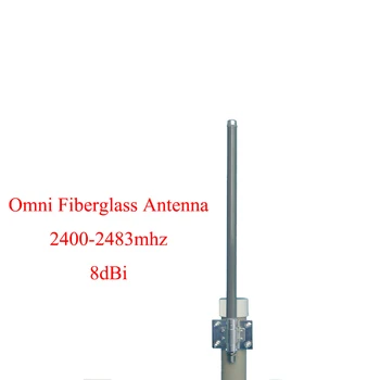 2,4 ГГц 8dbi wifi omni базовая антенна из стекловолокна наружный монитор на крыше длиной 55 см антенна с кабелем 10 м высокое качество по индивидуальному заказу