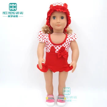 Одежда для куклы подходит для новорожденных кукол 43 см и американских кукол, модные купальники, детское бикини, гидрокостюм