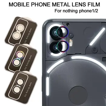 Металлическая защитная пленка для объектива камеры для телефона (1)/(2) Металлическая защитная пленка для объектива с защитой от царапин Крышка объектива камеры P7T4