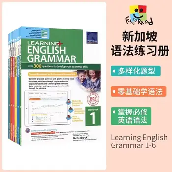 6 книг / Комплект сингапурского словаря SAP, Рабочая тетрадь по грамматике английского языка для 1-6 классов, книги по английскому языку для 8-12 лет