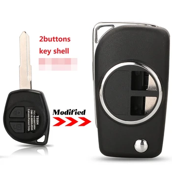 2 Кнопки Модифицированный Флип Складной Чехол Для Дистанционного Ключа Shell Для Suzuki Swift SX4 Jimny Vitara Fob Key Cover Promote Key