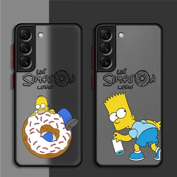 Мультяшный Чехол для телефона S-Simpsons Samsung Galaxy S22 5G S23 Ultra S20 FE S21 Plus S9 S10 S10 Lite S215G Мягкий Бампер