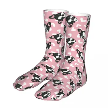 Носки для собак Bulldog, мужские и женские повседневные носки с животными из полиэстера, Сумасшедшие Весенне-летние осенне-зимние носки в подарок