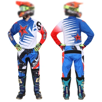 Комплекты брюк из джерси для мотокросса, мужские комплекты, женские гоночные костюмы MX ATV Enduro Dirt Bike Combo, мотоцикл для горных спусков Enduro