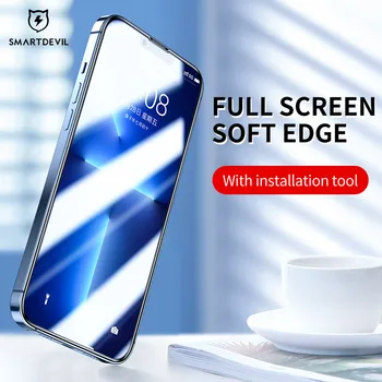 Защитная пленка SmartDevil Soft Edg для iPhone 13 Pro Max Закаленное стекло для iPhone 13 mini Защитное стекло HD с защитой от синего света