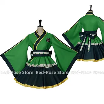 Веселый костюм Лягушки Цую Асуи для косплея My Hero Academia, платье в стиле фэнтези, кимоно, костюм горничной в стиле Лолиты, униформа для косплея, женский костюм