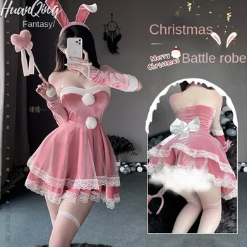 Фантазийное эротическое нижнее белье bunny girl Christmas, новый костюм для косплея, женская горячая страстная ролевая игра