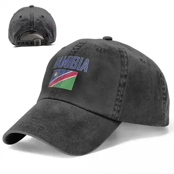 Бейсболки с флагом Намибии, унисекс, мягкая кепка-кепка, модная джинсовая шляпа, винтажная регулируемая шляпа для папы