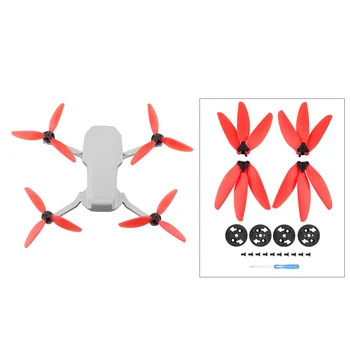 Трехлопастный Пропеллер для DJI Mavic Mini/Mini 2 Drone Props, Сменные Лопасти Крыльев Вентиляторов для DJI Mini 2, Красный
