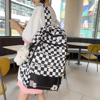 Модные рюкзаки для девочек Милые Большие студенческие школьные сумки с регулируемым ремешком для путешествий для женщин Дизайнерская сумка для книг Рюкзак