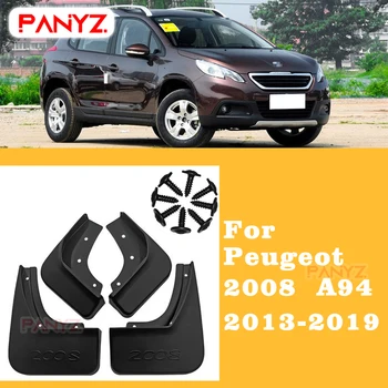 4x для Peugeot 2008 2013-2021 2016 2017 2018 2019 Брызговики, Брызговики, защита передних задних колес, Аксессуары