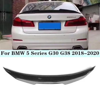 Подходит для BMW 5 Серии G30 G38 2018 2019 2020 2021 2022 Высококачественный Карбоновый Спойлер Заднего Багажника, Разветвители Крыла