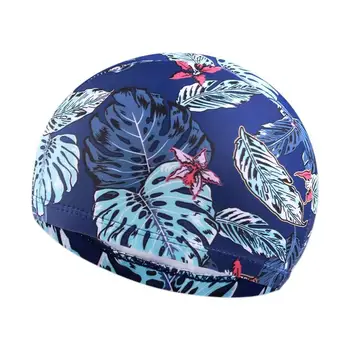 Пляжная шапочка для плавания, высокоэластичная шапочка для купания с принтом для мальчиков-подростков, шапочка для плавания для дома отдыха, отеля, бассейна