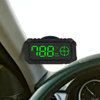 Головной дисплей для автомобилей HUD Автомобильный GPS-навигатор GPS Спидометр Автомобильный наружный указатель скорости высокой четкости HUD Питание от USB