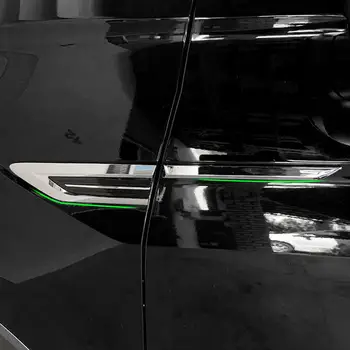 Для VW Tiguan MK2 2017 2018 Внешнее боковое крыло Эмблема Значок Наклейка Отделка Автомобильные Аксессуары Модификация ABS Chrome