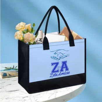 Женские сумки-портмоне Zeta Amicae, дизайнерские винтажные парусиновые пляжные сумки Friends of Zeta, Элегантные сумки-тоутеры, женские сумки через плечо